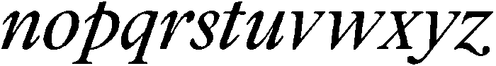 Regular Italic otf (400) Font LOWERCASE