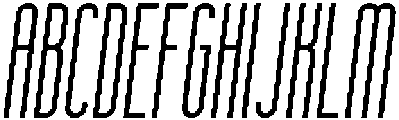 Regular Italic otf (400) Font UPPERCASE