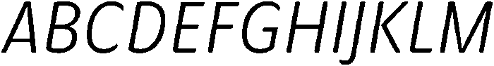 Regular-Italic otf (400) Font UPPERCASE