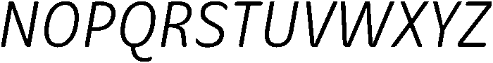 Regular-Italic otf (400) Font UPPERCASE