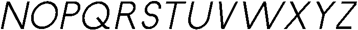 Regular Italic otf (400) Font UPPERCASE