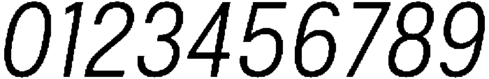 Regular Italic otf (400) Font OTHER CHARS