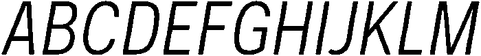 Regular Italic otf (400) Font UPPERCASE