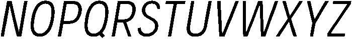 Regular Italic otf (400) Font UPPERCASE
