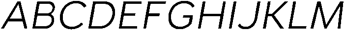 Regular Italic otf (400) Font UPPERCASE