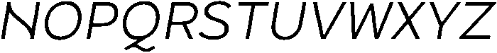 Regular Italic otf (400) Font UPPERCASE