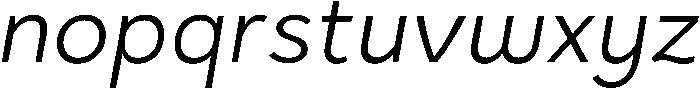 Regular Italic otf (400) Font LOWERCASE