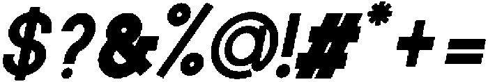 Regular Italic otf (400) Font OTHER CHARS