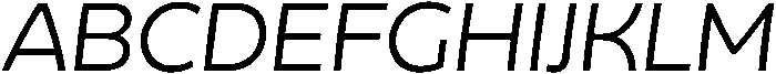 Regular Italic otf (400) Font UPPERCASE