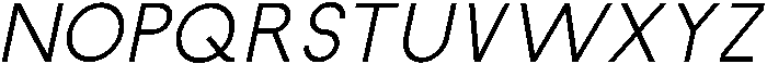 Regular Italic otf (400) Font UPPERCASE