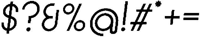 Regular Italic otf (400) Font OTHER CHARS