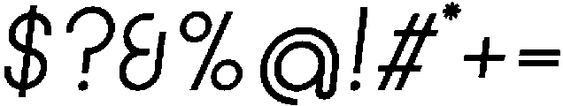 Regular Italic otf (400) Font OTHER CHARS