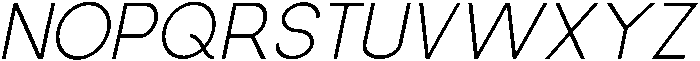 Regular Italic otf (400) Font LOWERCASE