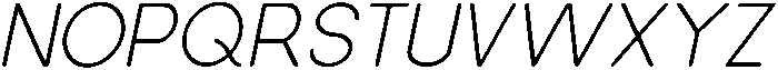 Regular Italic otf (400) Font UPPERCASE
