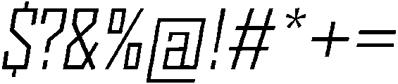 Regular Italic otf (400) Font OTHER CHARS