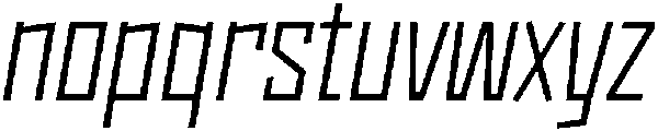 Regular Italic otf (400) Font LOWERCASE