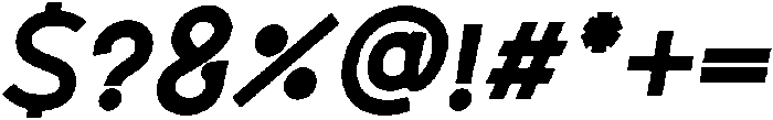 Regular Italic otf (400) Font OTHER CHARS