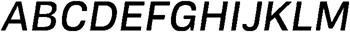 Regular Italic otf (400) Font UPPERCASE