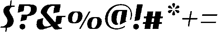 Regular Italic otf (400) Font OTHER CHARS