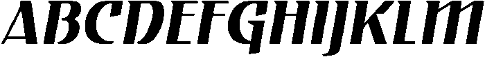 Regular Italic otf (400) Font UPPERCASE