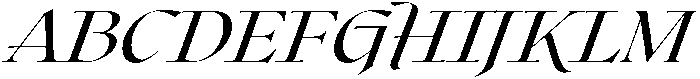 Regular Italic otf (400) Font UPPERCASE