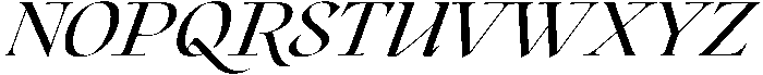 Regular Italic otf (400) Font UPPERCASE