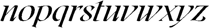 Regular Italic otf (400) Font LOWERCASE