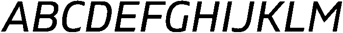 Regular Italic otf (400) Font UPPERCASE