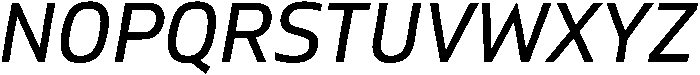 Regular Italic otf (400) Font UPPERCASE