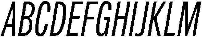 Regular Italic otf (400) Font UPPERCASE