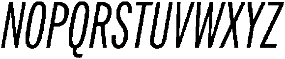 Regular Italic otf (400) Font UPPERCASE