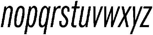 Regular Italic otf (400) Font LOWERCASE