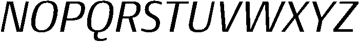 Regular Italic otf (400) Font UPPERCASE