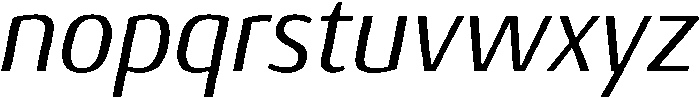 Regular Italic otf (400) Font LOWERCASE