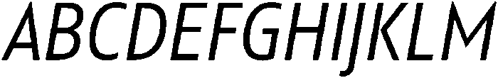 Regular Italic otf (400) Font UPPERCASE