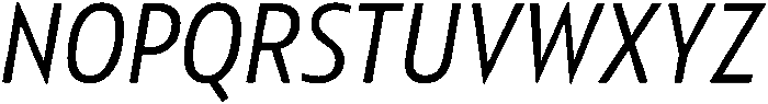 Regular Italic otf (400) Font UPPERCASE