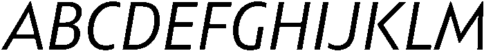 Regular Italic otf (400) Font UPPERCASE