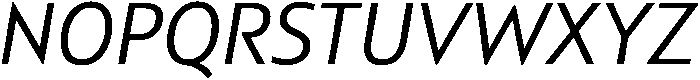 Regular Italic otf (400) Font UPPERCASE