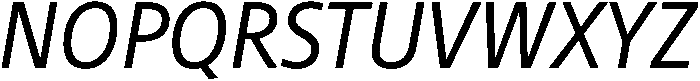 Regular Italic otf (400) Font UPPERCASE