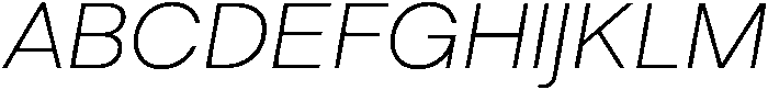Regular Italic otf (400) Font UPPERCASE