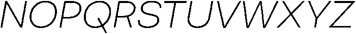 Regular Italic otf (400) Font UPPERCASE