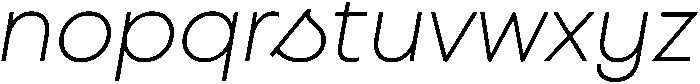 Regular Italic otf (400) Font LOWERCASE