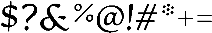 Regular Italic otf (400) Font OTHER CHARS