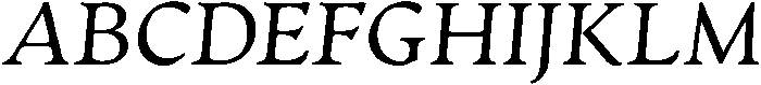 Regular Italic otf (400) Font UPPERCASE
