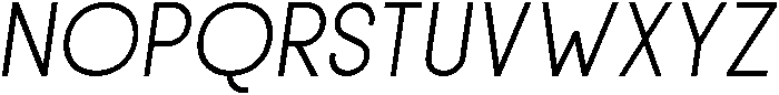 Regular Italic otf (400) Font UPPERCASE