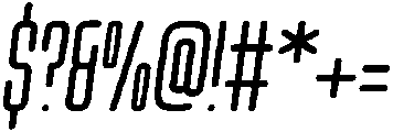 Regular Italic otf (400) Font OTHER CHARS