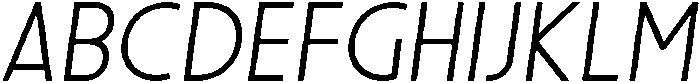 Regular Italic otf (400) Font UPPERCASE