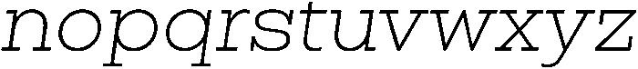 Regular Italic otf (400) Font LOWERCASE