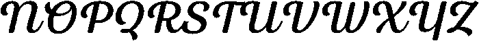 Regular Italic otf (400) Font UPPERCASE