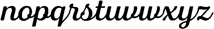 Regular Italic otf (400) Font LOWERCASE